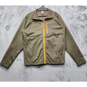 Avalanche Jacket  Mens M Green Weather Shield Fleece‎ Lined Performance Full Zip